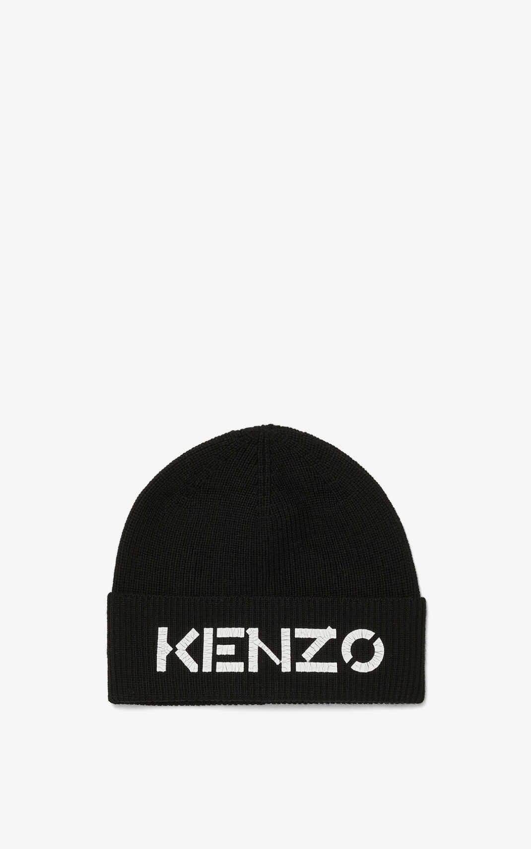 Gorro Kenzo Logo knit Feminino - Pretas | 958ZMXGEO